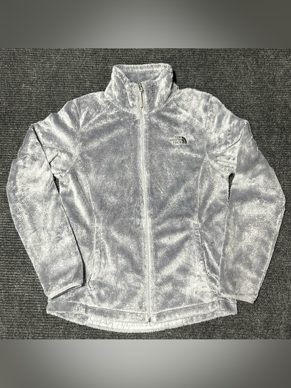 The North Face Women’s Gray High Pile Fleece Jacket Full Zip Size S